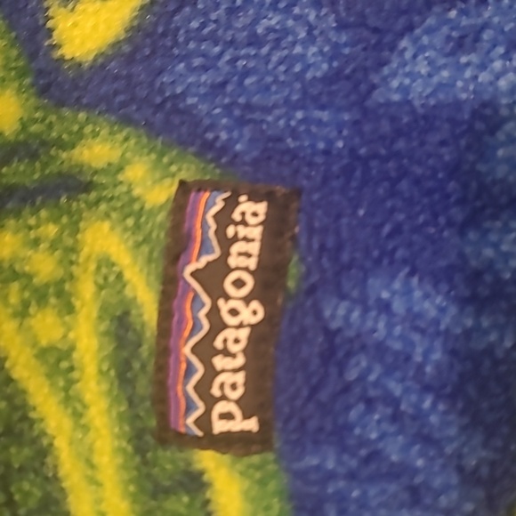 PATAGONIA FLEECE TURTLE PRINT ZIP UP HOODIE JACKET - Picture 3 of 11
